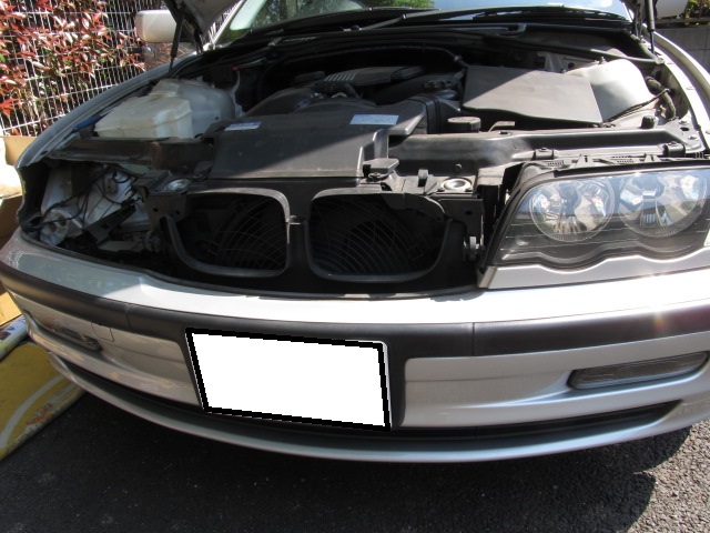 BMW 3ｼﾘｰｽﾞE46 ナビ、後部モニター、ヘッドライトASSY交換＆HID取り付け | カーナビ・ドライブレコーダーの出張取り付け /  川崎市のサンライズガレージ(Sunrise Garage)